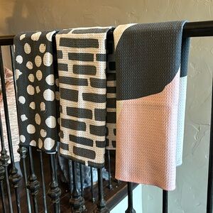 Set of Three Geometry Tea Towels